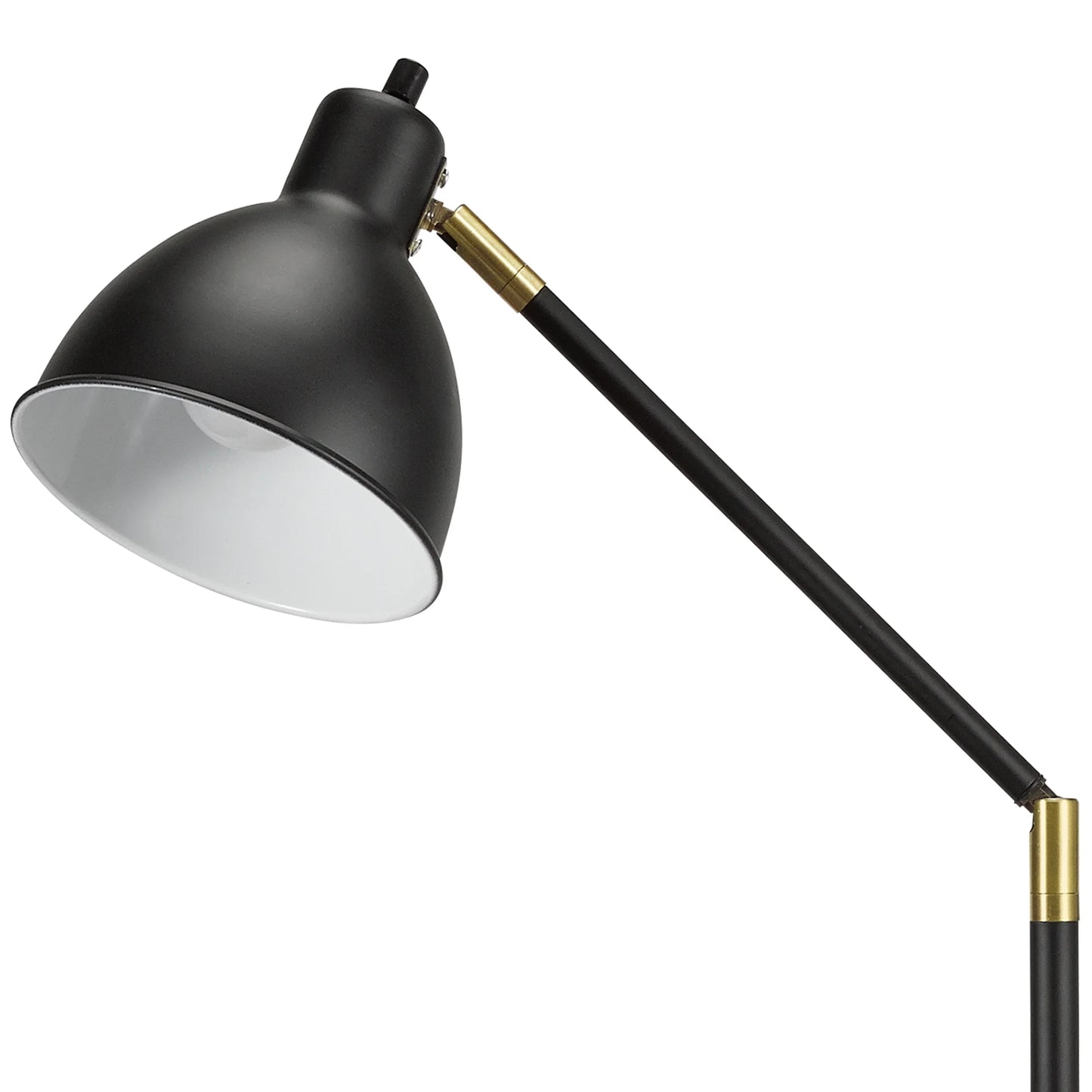 Lennon Adjustable Floor Lamp - Black & Brass