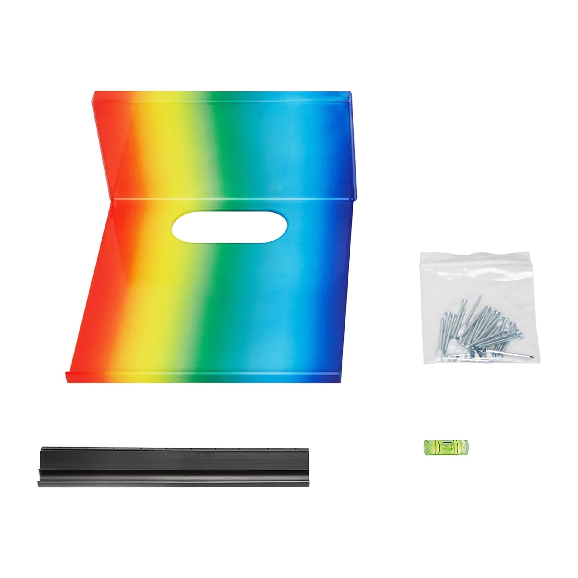 No Stud Smart Device Shelf, Rainbow, SMS-RW, for Streaming Devices, Small Cameras, Diffusers, Phone Charging