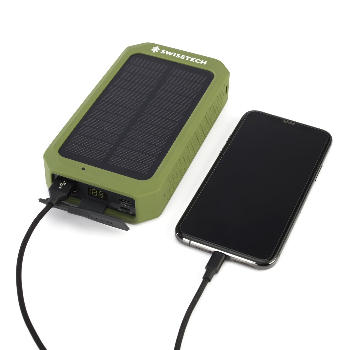 Wireless Power Bank, 20000 Mah, Built-In Flashlight, Charging Pad, IP54 Weatherproof, Travel Ready