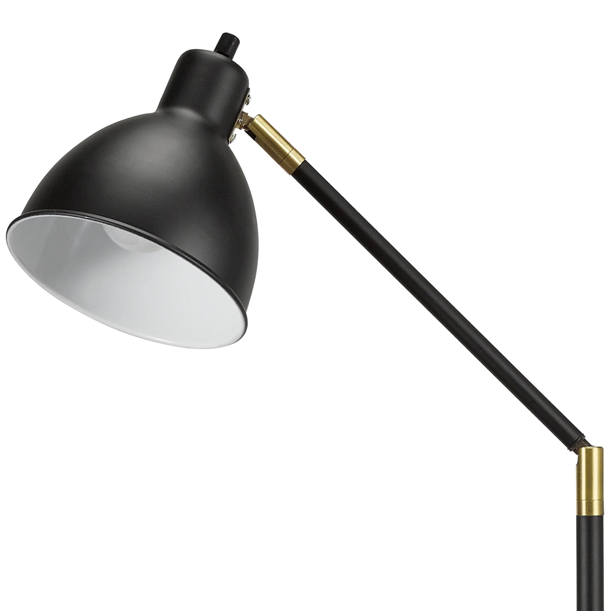 Lennon Adjustable Floor Lamp - Black & Brass