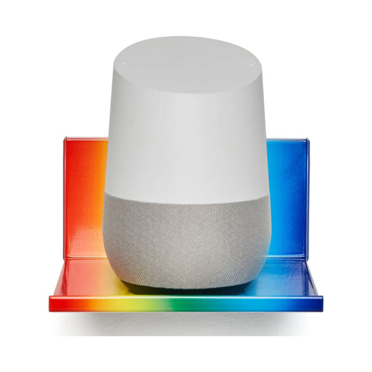 No Stud Smart Device Shelf, Rainbow, SMS-RW, for Streaming Devices, Small Cameras, Diffusers, Phone Charging
