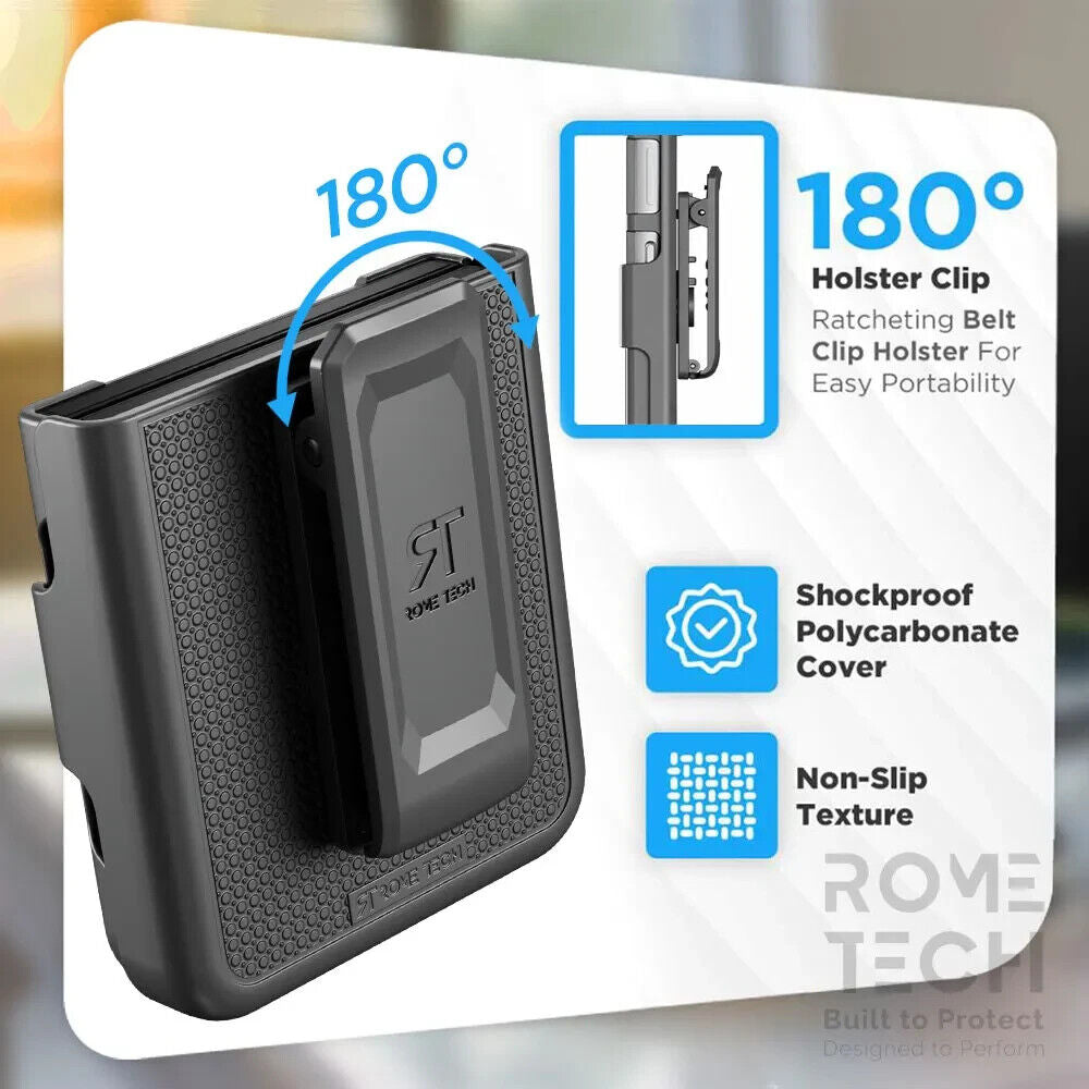 Samsung Galaxy Z Flip5 Rome Tech Belt Clip Holster Phone Case, Cover W/Magsafe